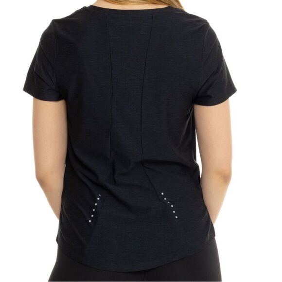 ASICS XS-XLβBlack Laser Perforated Short Sleeve Run Workout Tee - Picture 4 of 13